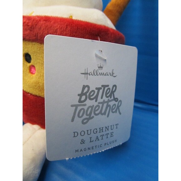 Hallmark Better Together Doughnut and Latte Magnetic Plush Set w/Tag - Picture 2 of 7